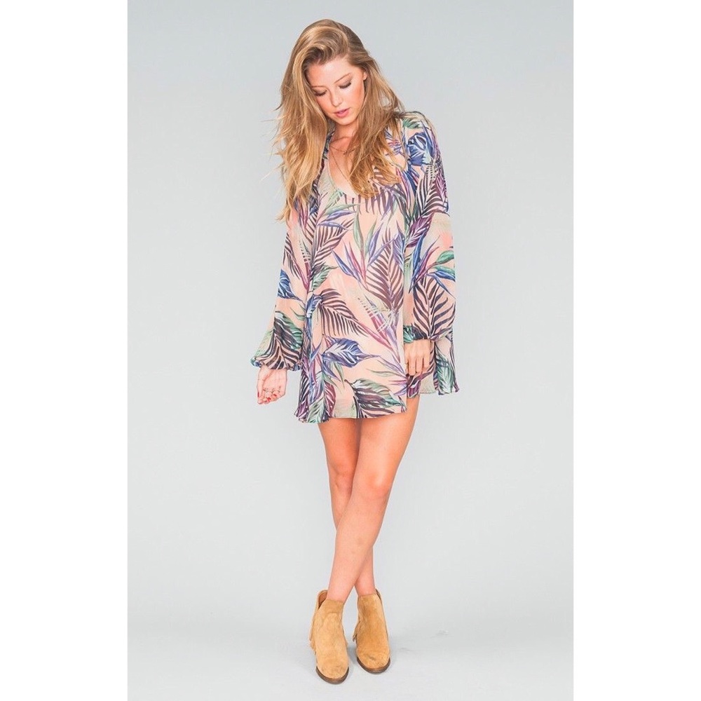 SMYM | Tropical Mini Dress. - Picture 4 of 5